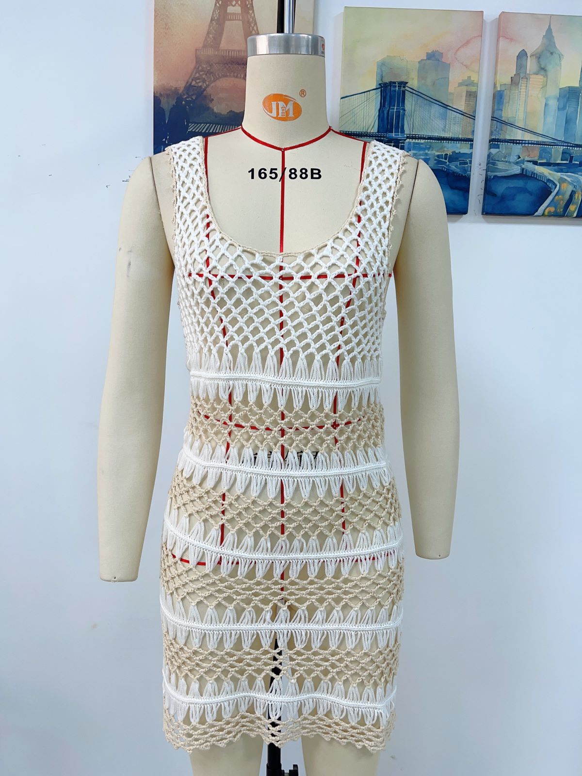 Spring Summer Knitted Long Pullover Loose Color Women Knitwear