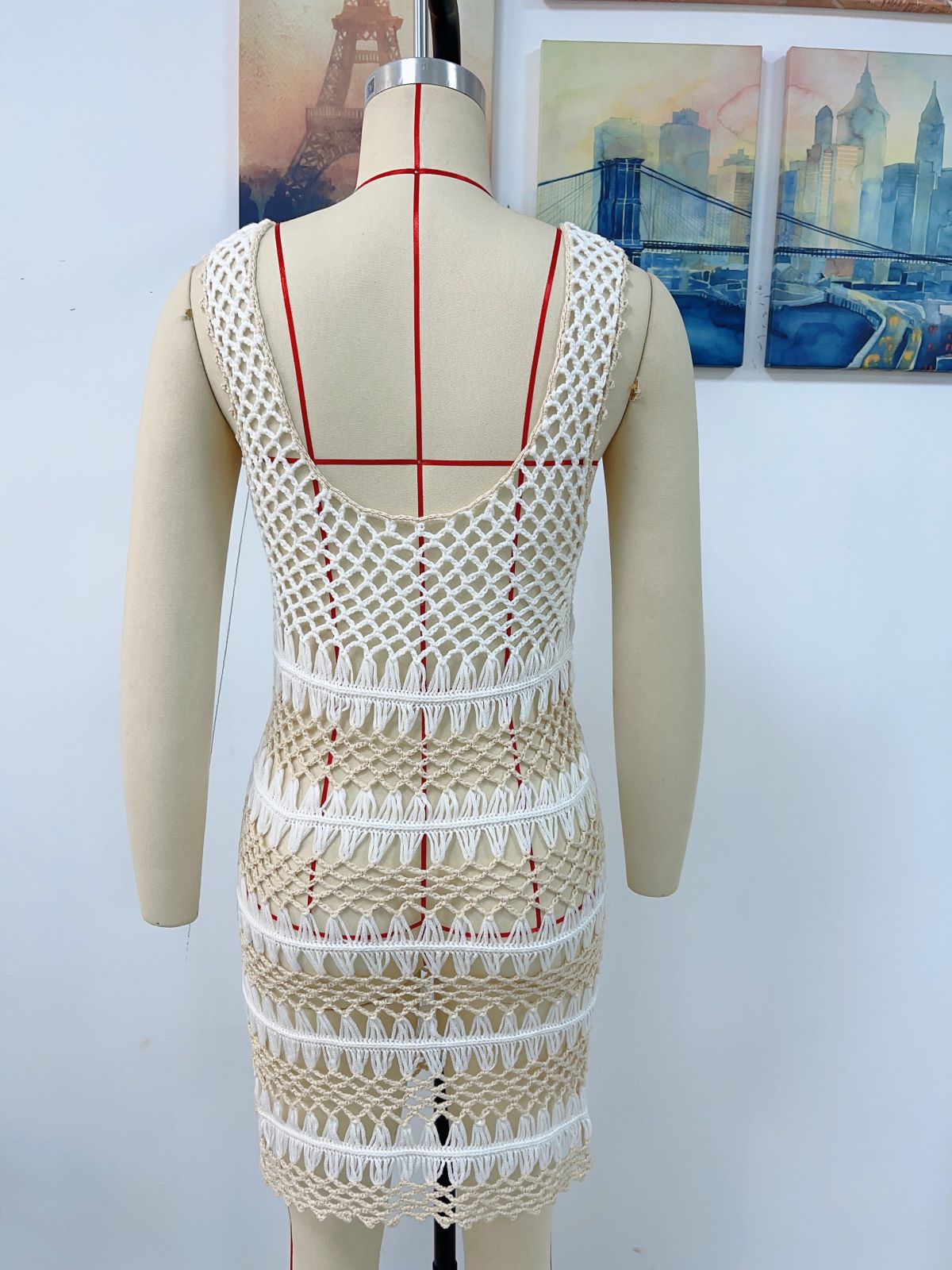 Spring Summer Knitted Long Pullover Loose Color Women Knitwear