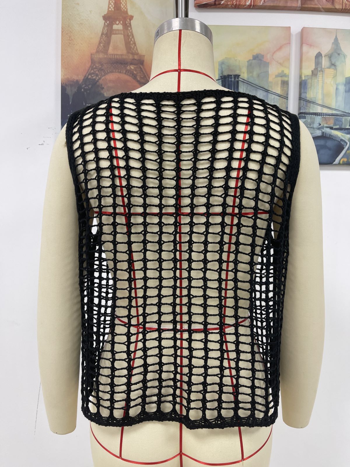 Camisola suelta de primavera y verano para mujer, color liso, prendas de punto