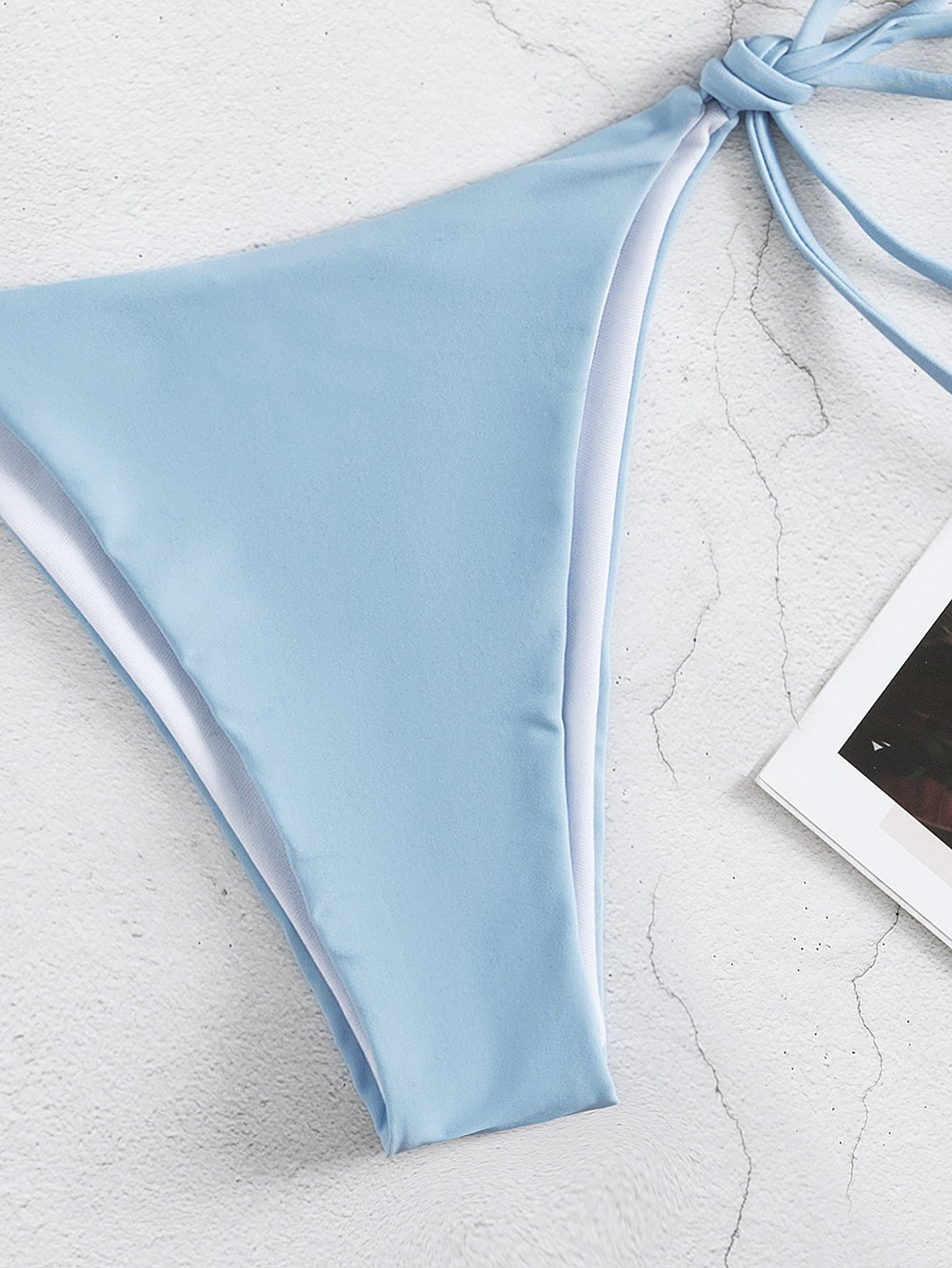 Bikini de tres piezas de manga corta con protección solar y blusa, traje de baño dividido