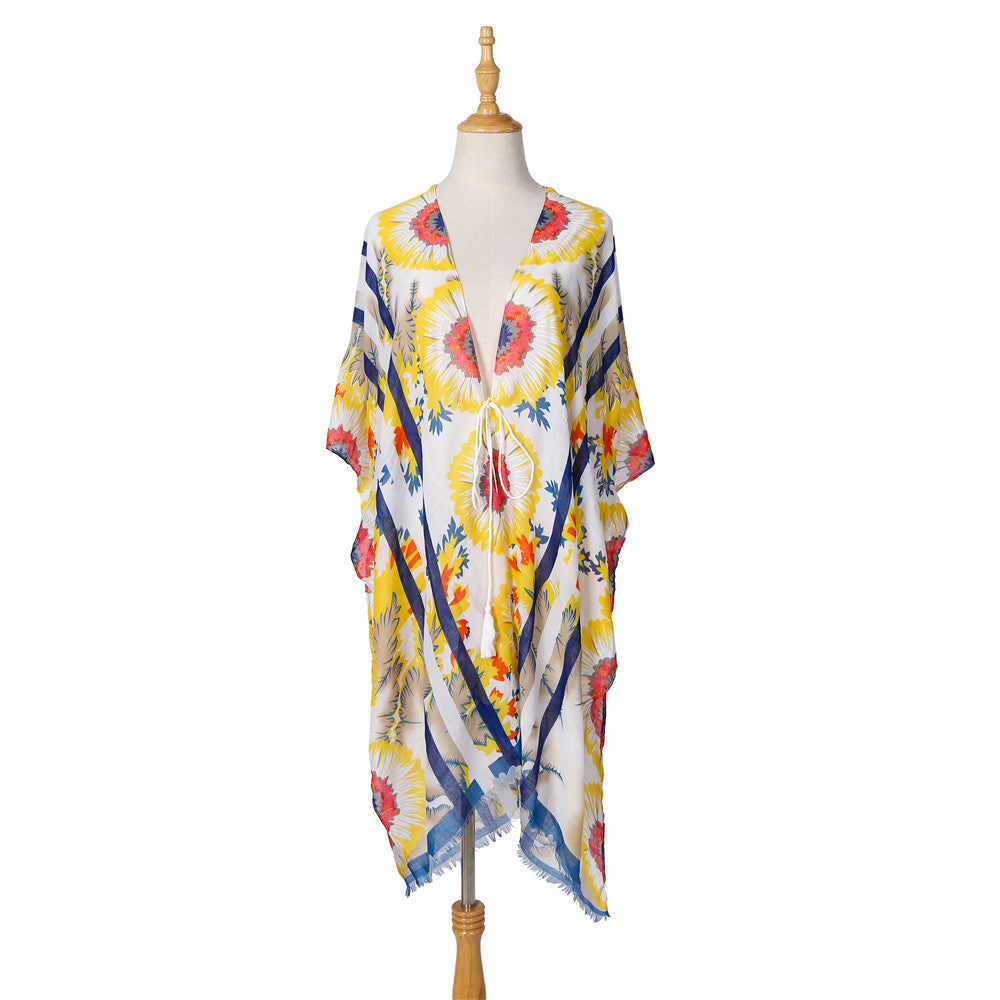 Summer Floral Print All Match Blouse