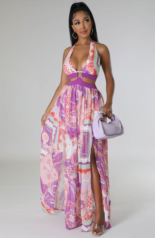 Vestido de verano para mujer, vestido francés maxi, alto sentido, sin mangas, sexy