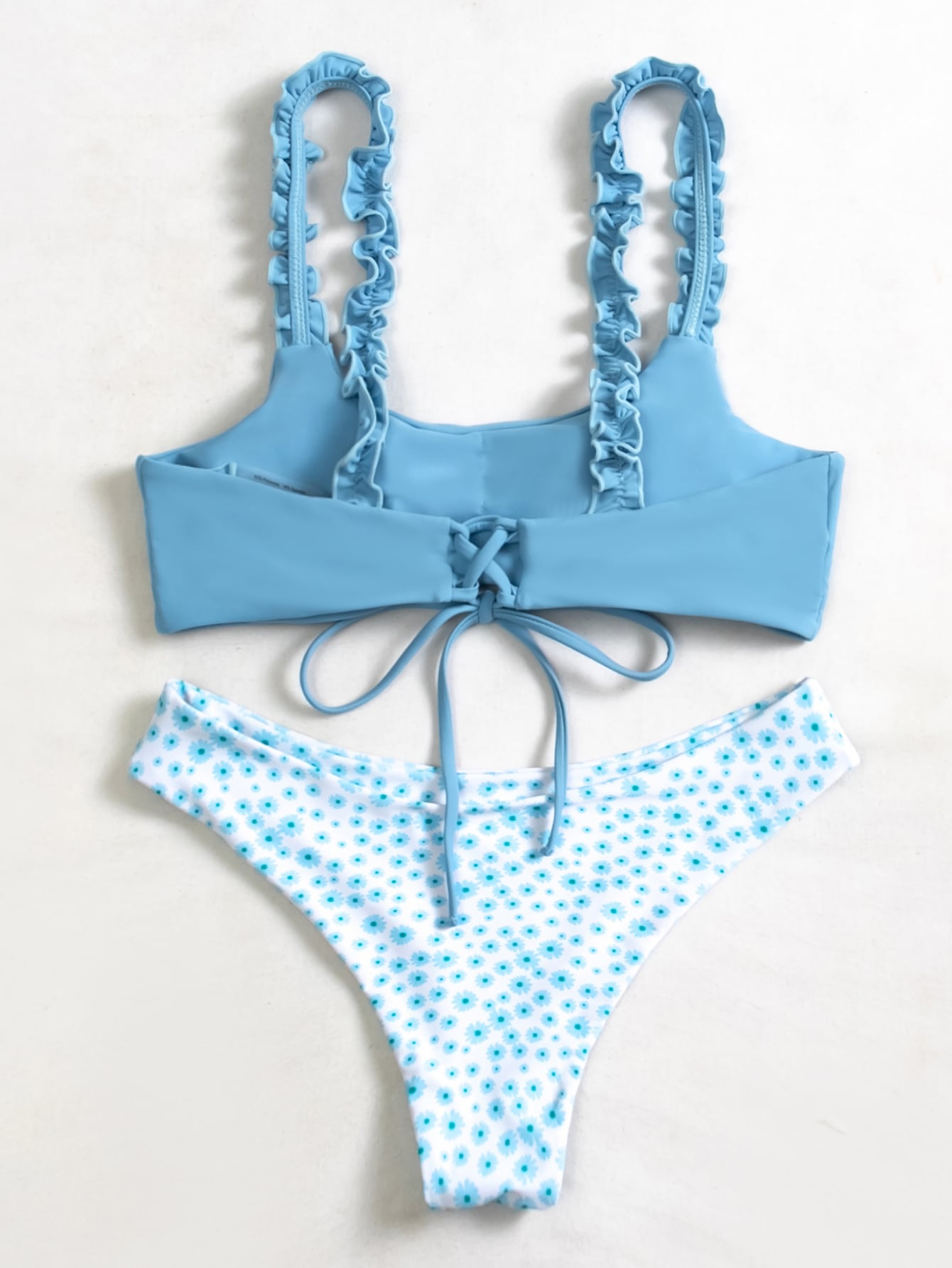 Traje de baño de bikini de encaje dividido para mujer Traje de baño de bikini sexy