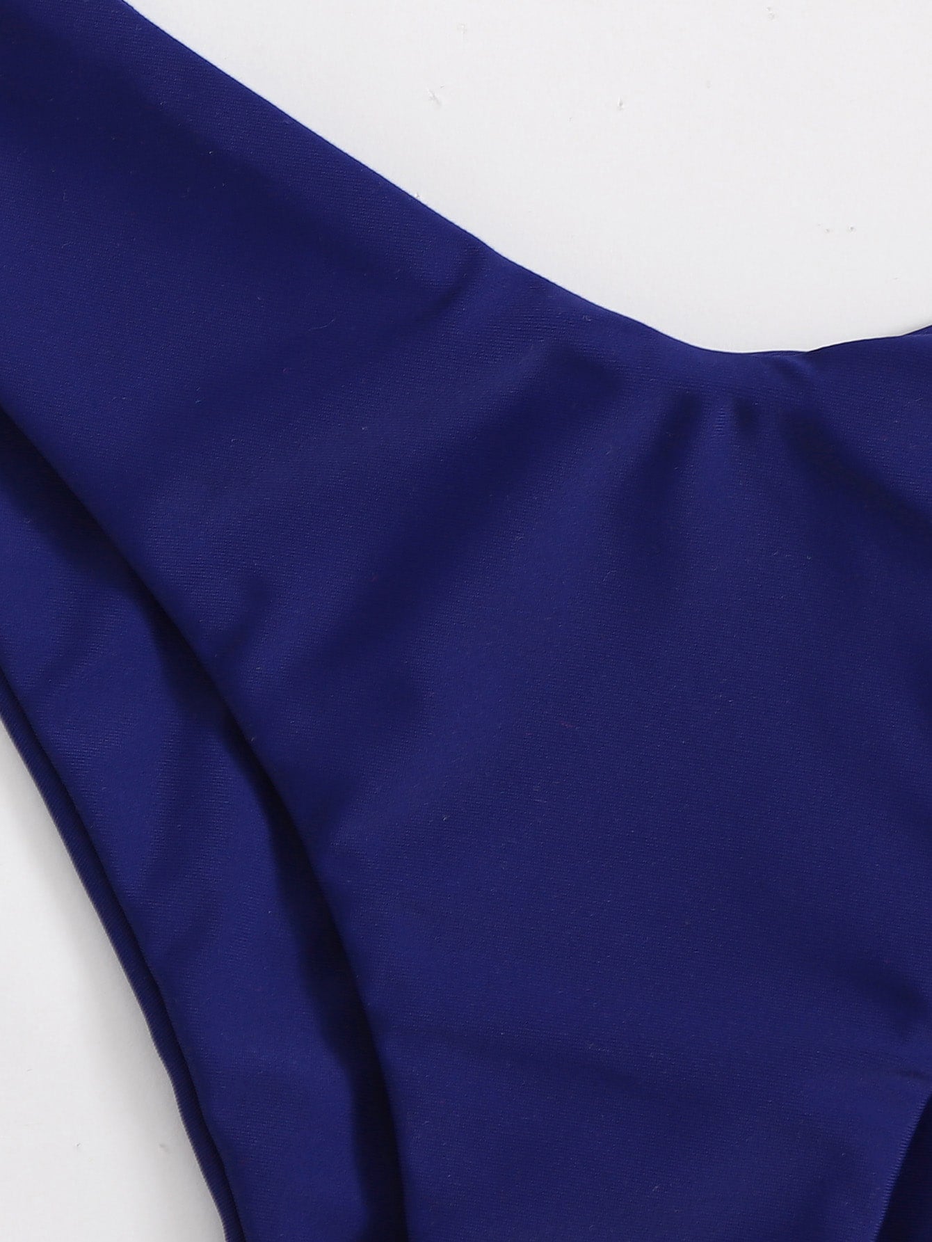 Traje de baño para mujer, bikini sexy fruncido con soporte de acero, traje de baño de color sólido
