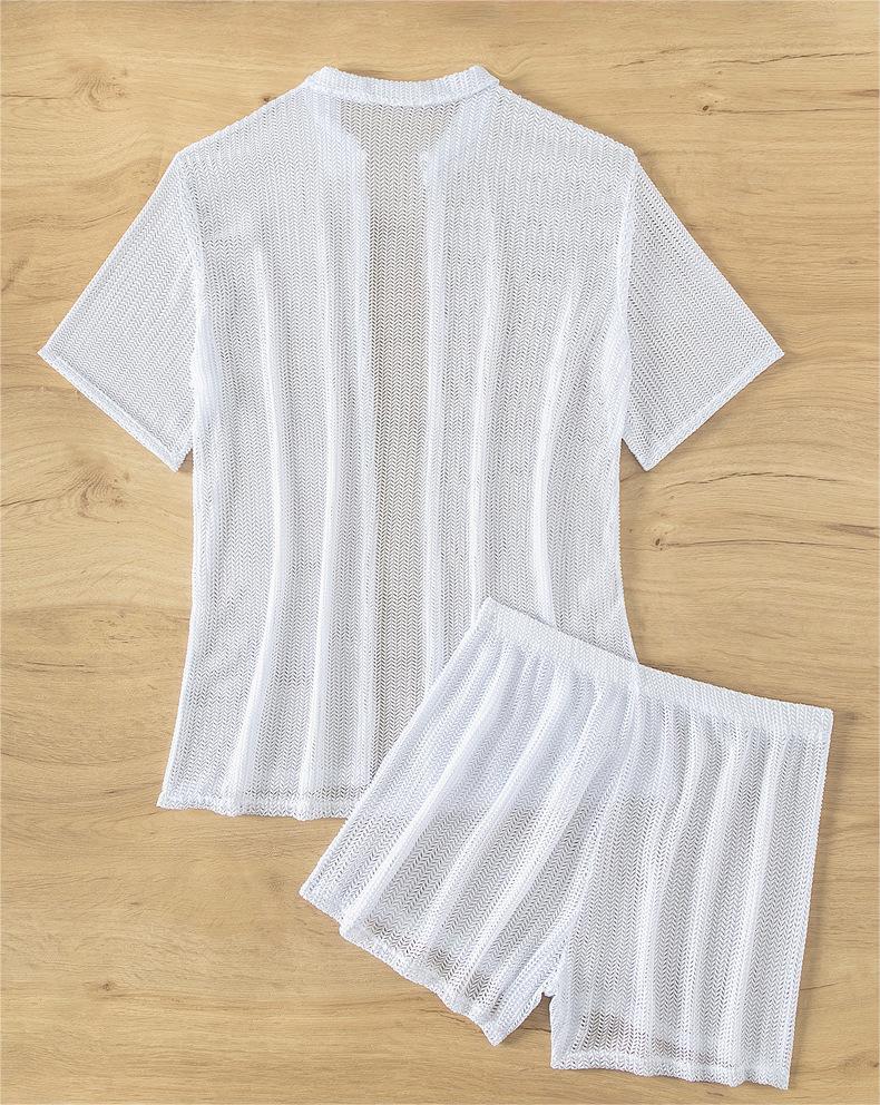 Blusa negra con aberturas, bóxer dividido, bikini, ropa de playa, blusa para mujer, traje de baño