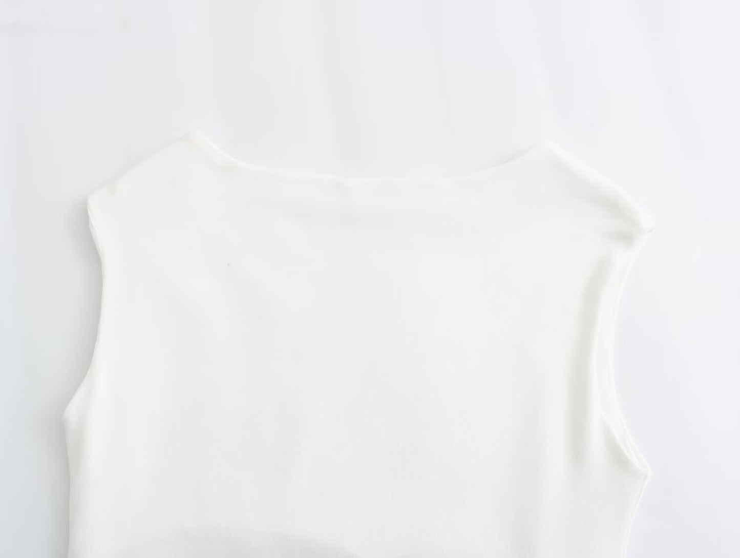 Mono de algodón con cuello barco y mangas sencillas para mujer de primavera