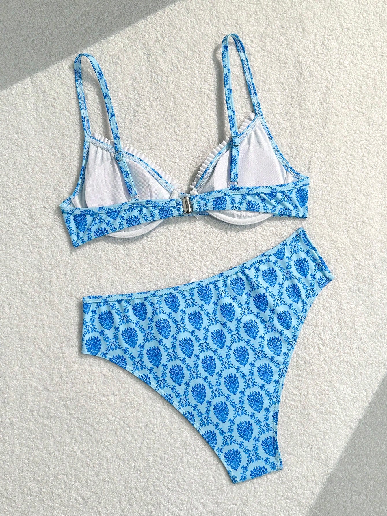 Conjunto de bikini con volantes y estampado floral de Bikinx para mujer para vacaciones