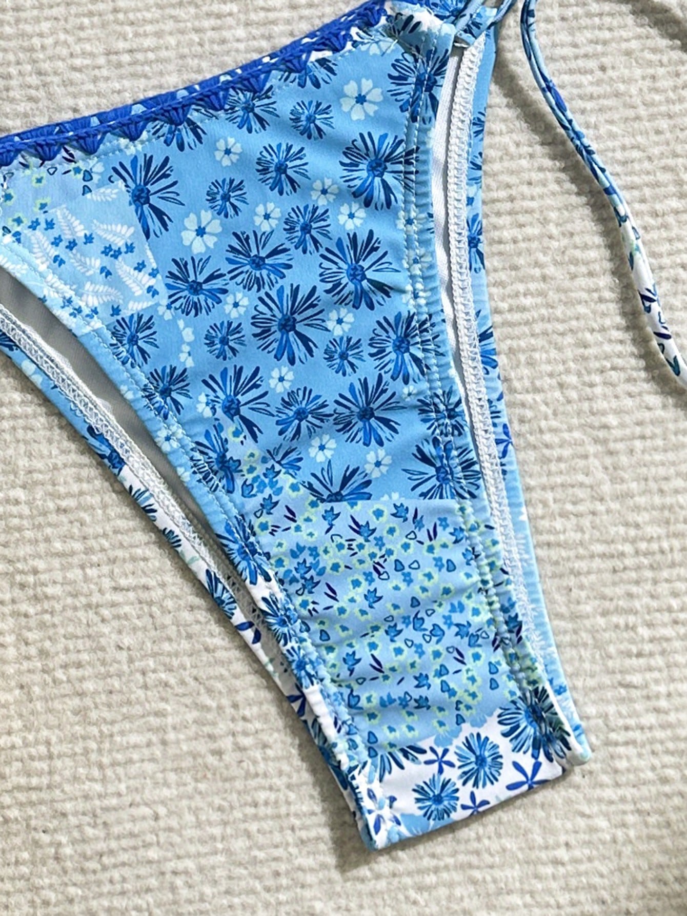 Conjunto de bikini sexy con cuello halter y estampado floral de Bikinx para mujer, ideal para playa y verano