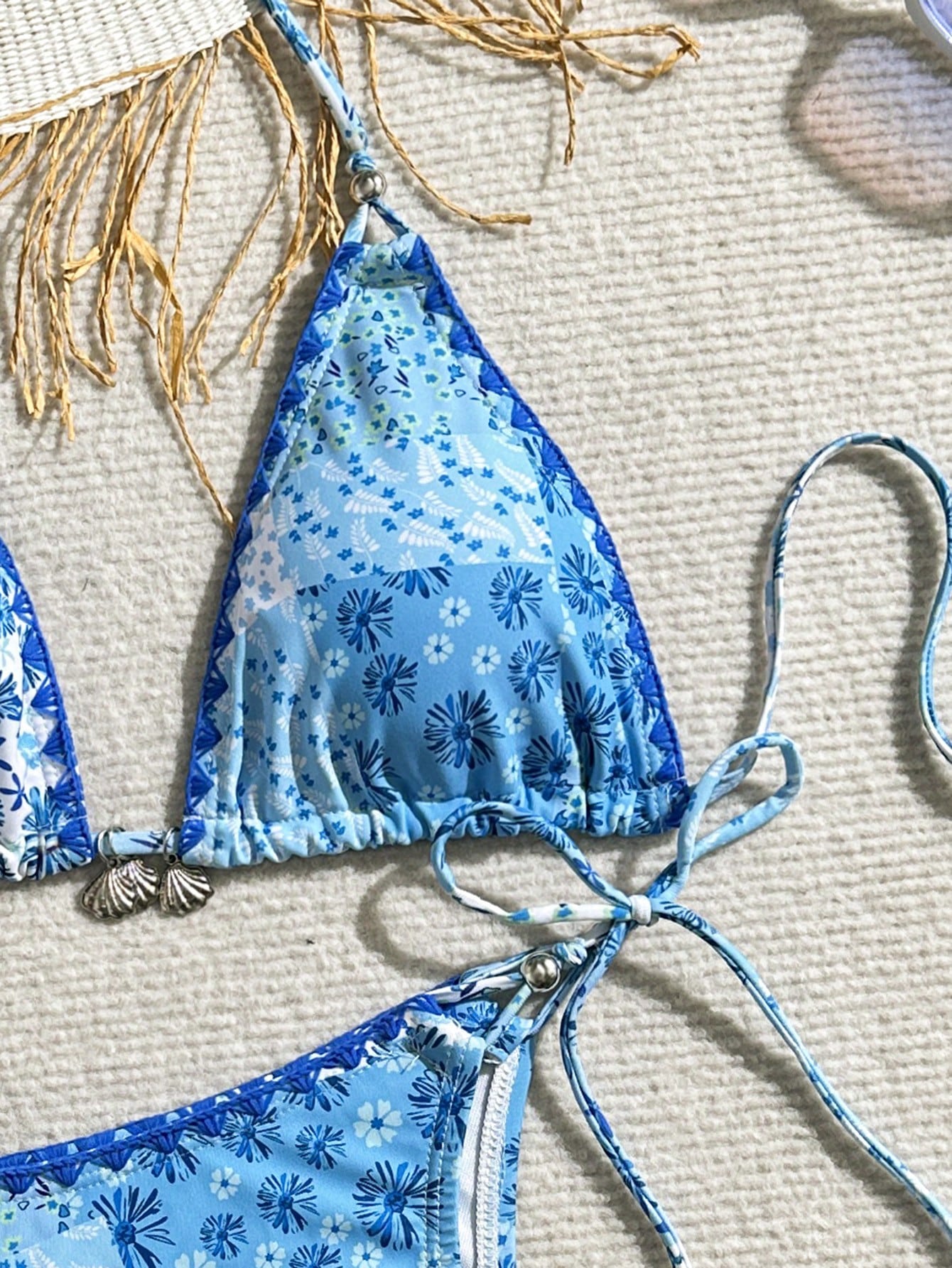 Conjunto de bikini sexy con cuello halter y estampado floral de Bikinx para mujer, ideal para playa y verano