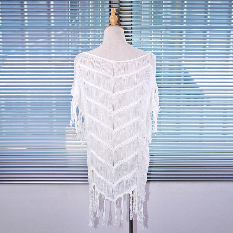 Crochet Knitted Strip Beach Cover-Up Bikini Cover-Up Swimwear Cover-Up Crochet hook