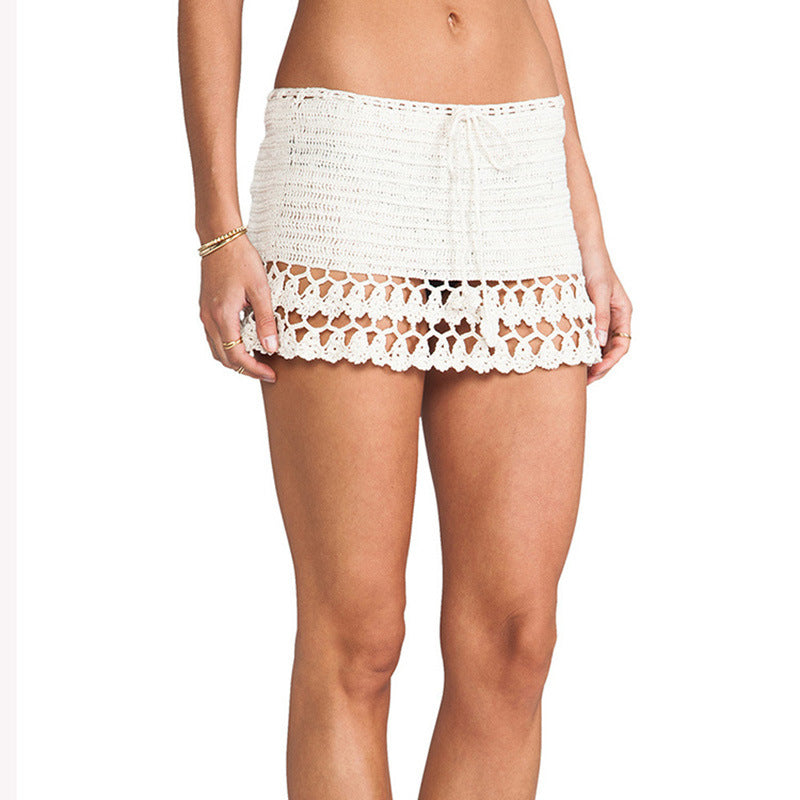 Traje de baño de playa tejido a mano, exportación, falda acampanada, directo de fábrica