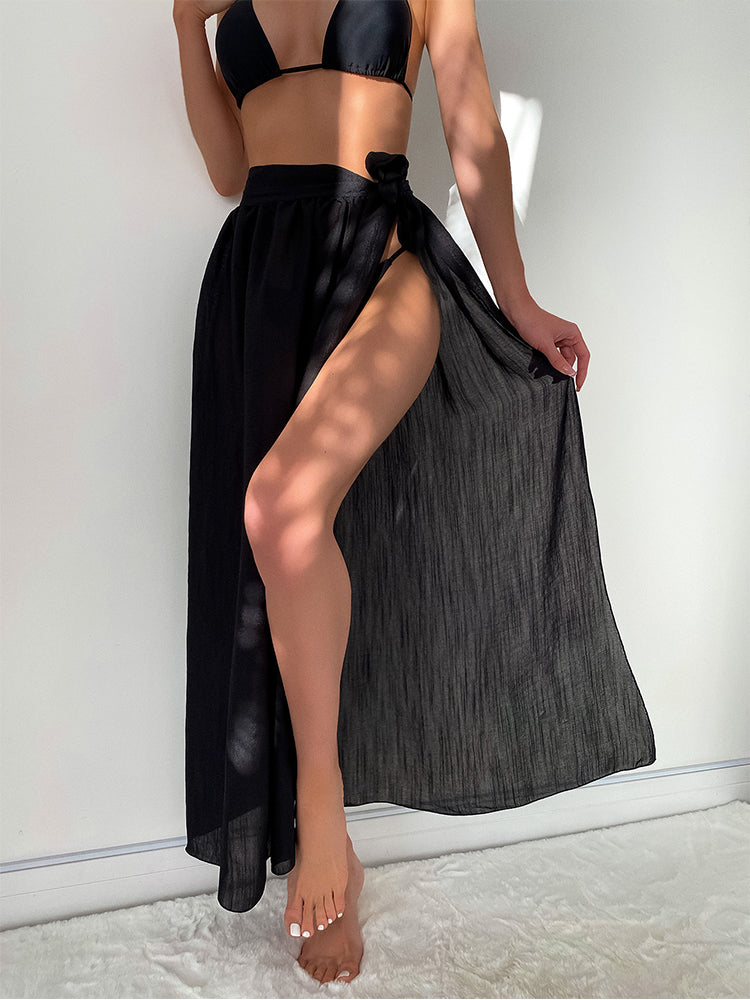 Traje de baño de tres piezas con tanga sexy para mujer, traje de baño triangular
