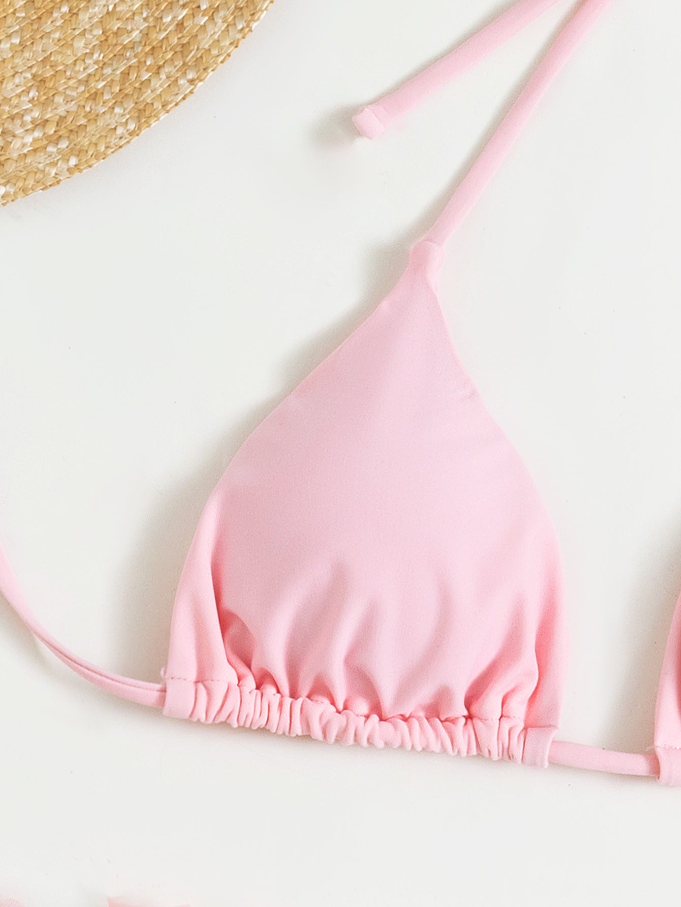 Traje de baño de bikini para mujer, traje de baño de tres piezas, bikini sexy con cuello halter y encaje floral, falda de gasa, traje de baño