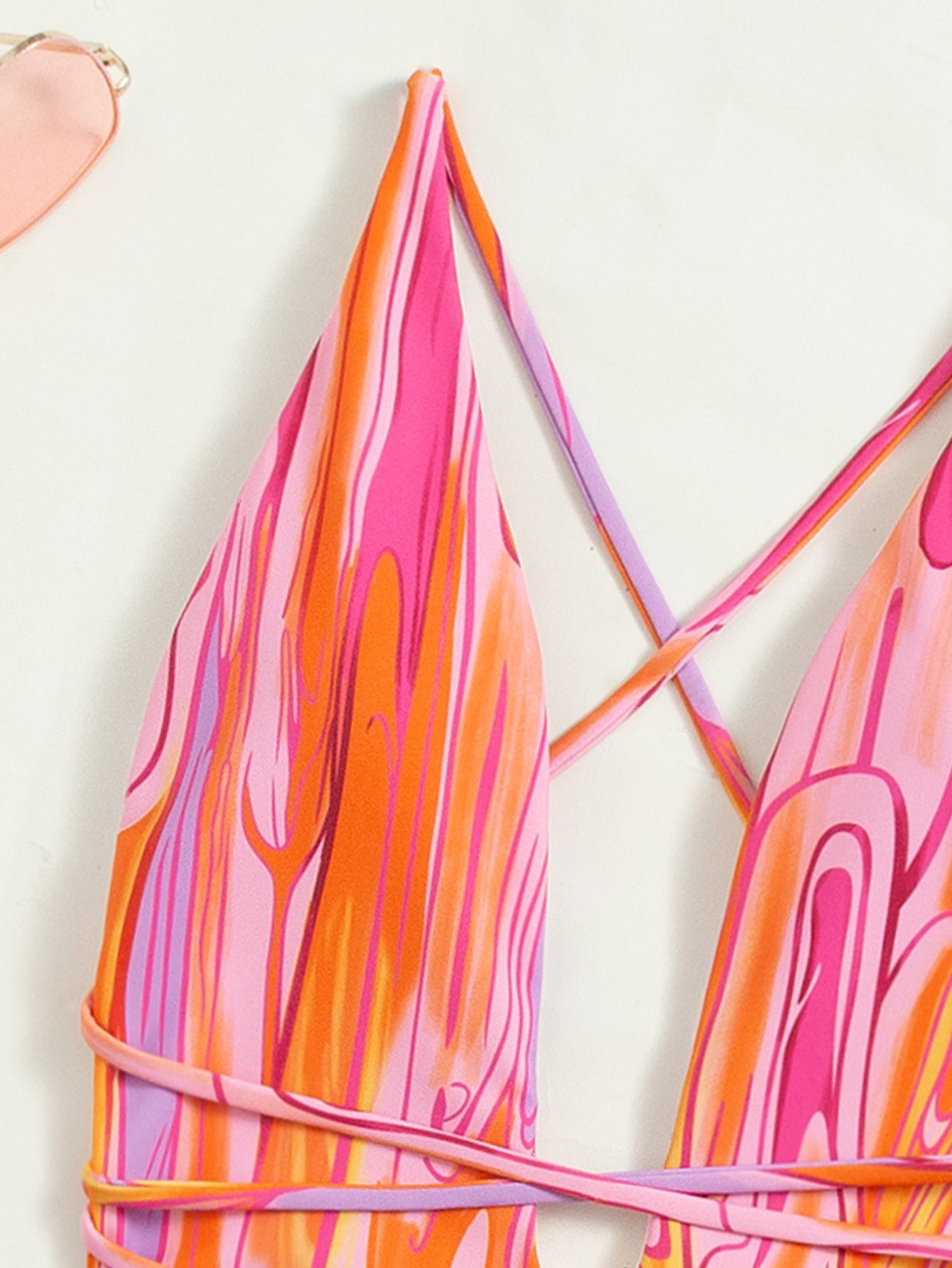 Sexy Backless Halter Retro Bandage One-Piece Swimsuit One-Piece Swimsuit