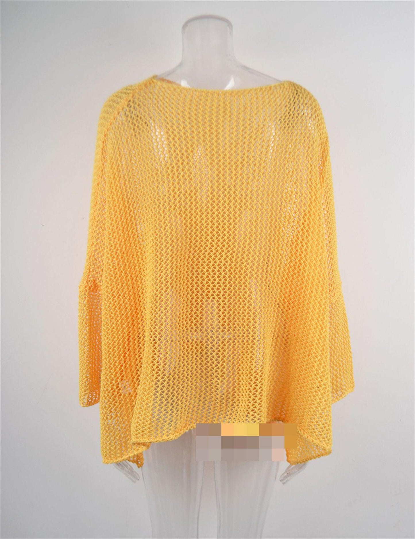 Summer Fishnet Beach Cover Up Sun Protection Shirt plus Size Beach Cover for Women