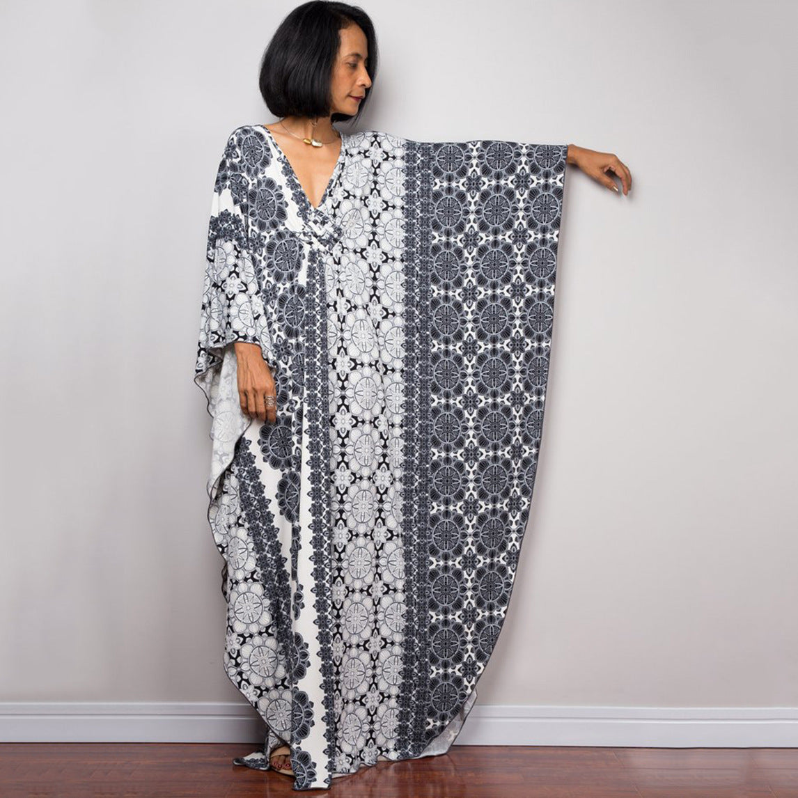Polyester Printed Loose Weave Robe Vacation Casual Beach Bikini Cover 42 Colors