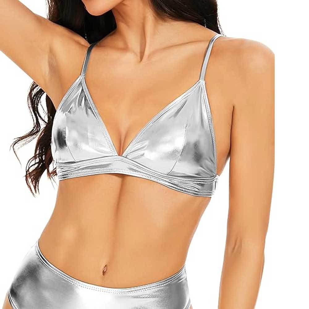 Maillot de bain deux pièces à lacets et bikini fendu
