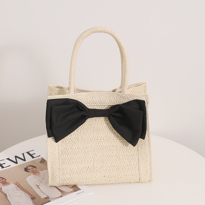 Square Bow Beige
