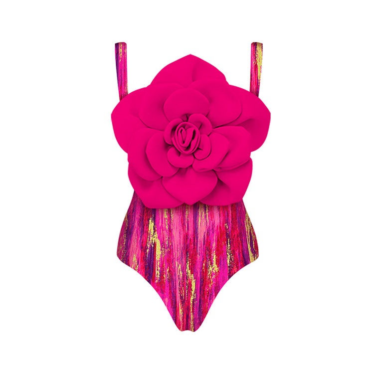 Pink Flower Swimsuit