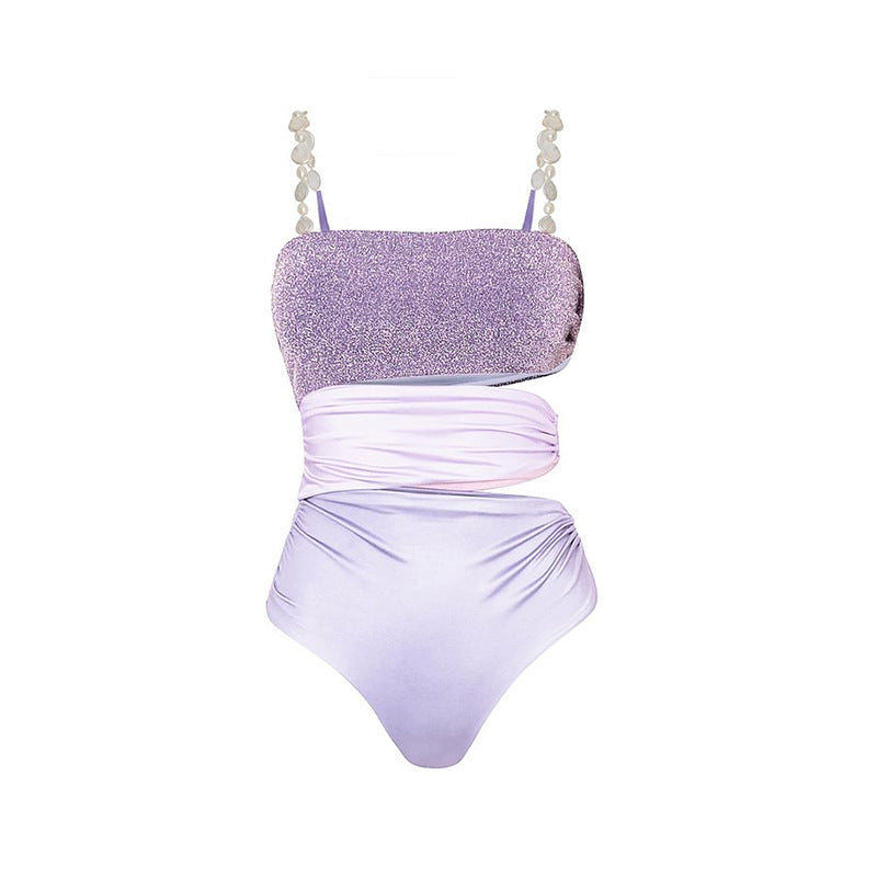 Purple One-Piece Swimsuit