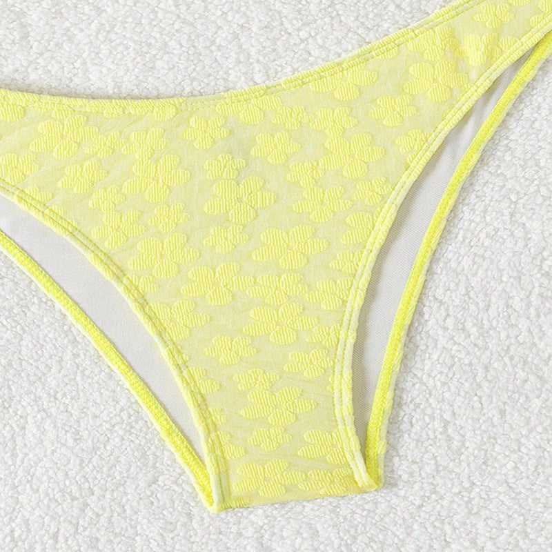 Traje de baño Bikini Estampado Sexy Top de Tubo Bikini Dividido Traje de baño para Mujer