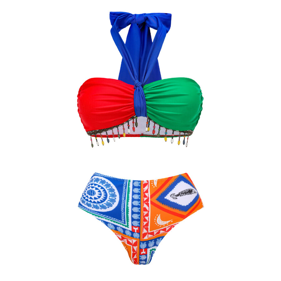 Blue Orange Swimsuit