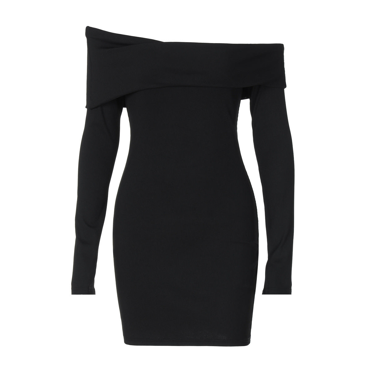 Vestido tubo ajustado de color liso para mujer, ropa de otoño