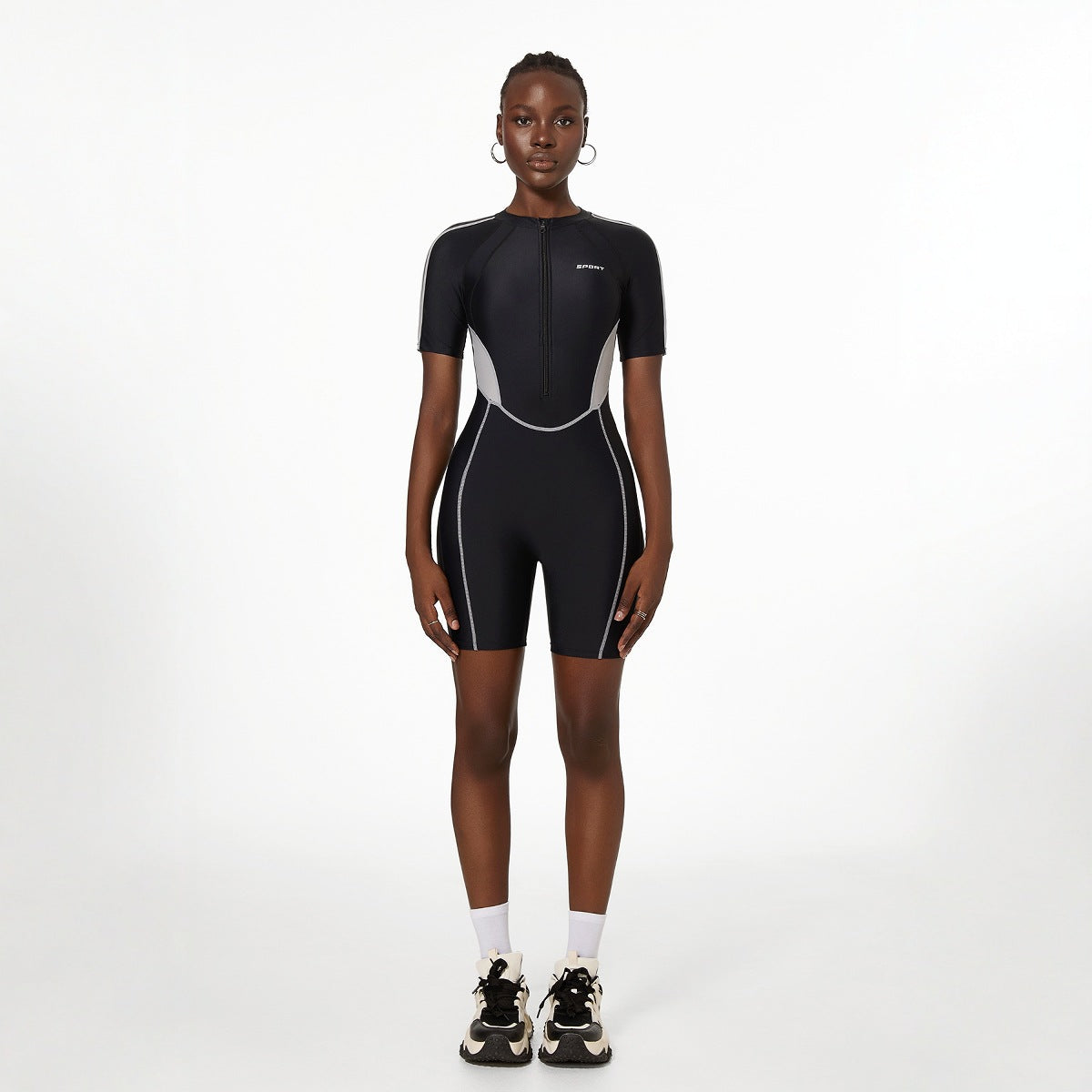 Maillot de bain une pièce de sport gainant, combinaison épaisse pour femme, plongée au printemps