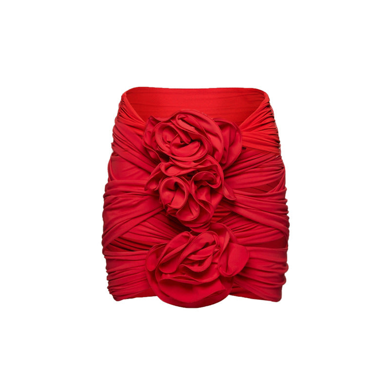 Red overskirt