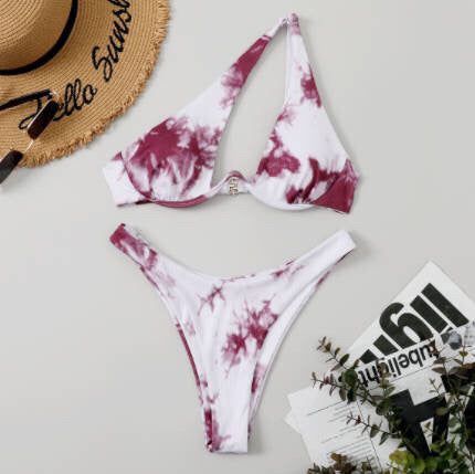 Wine Red Tie Dye
