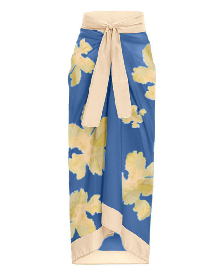 Blue Wrap Skirt