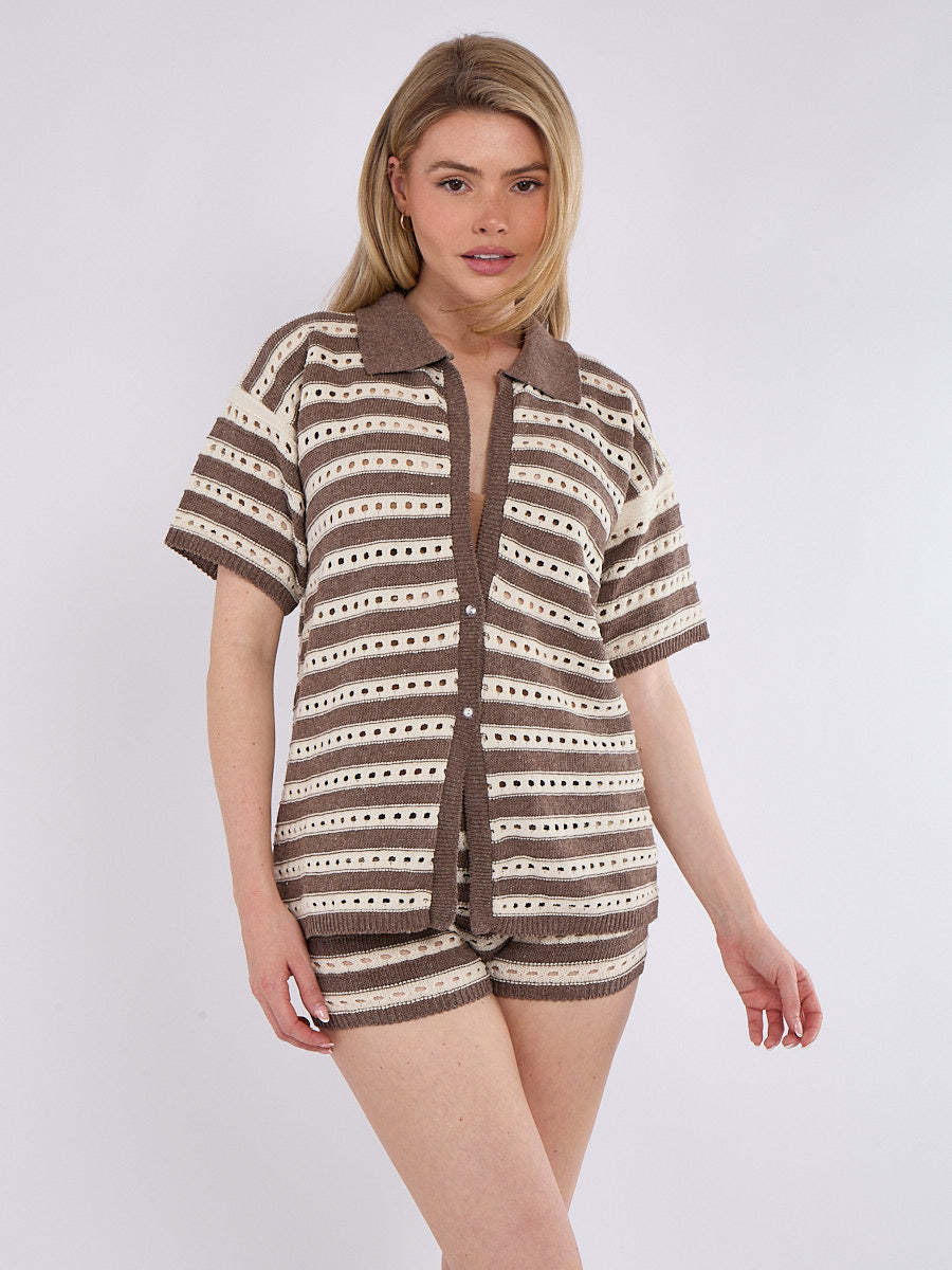 Brown and White