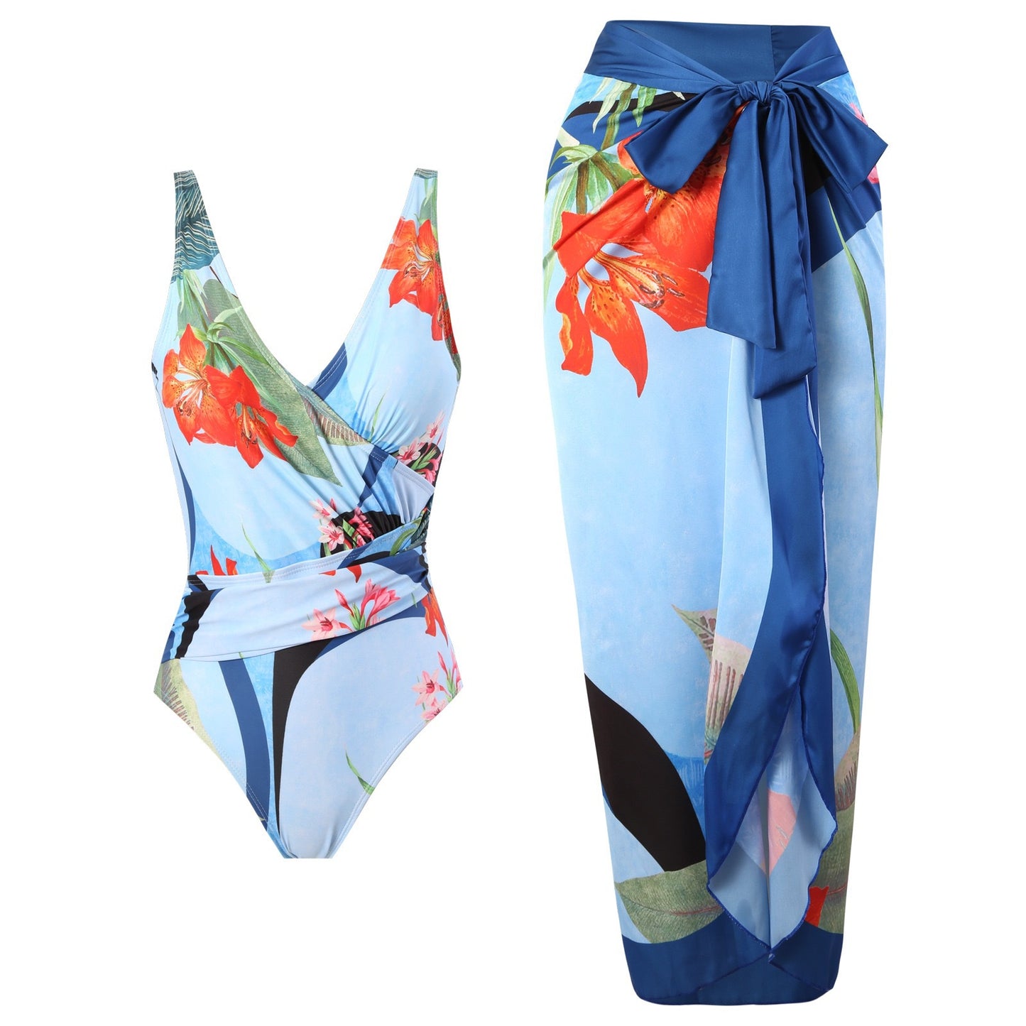 Blue Bottom Two-Piece Suit