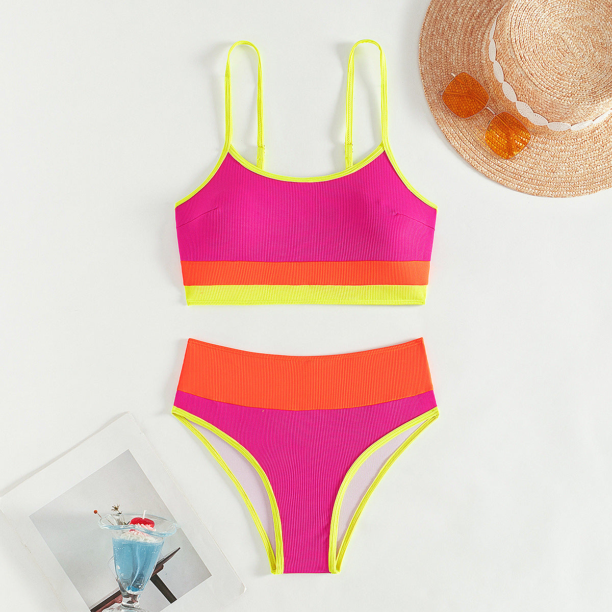 Rose Red Orange Lime