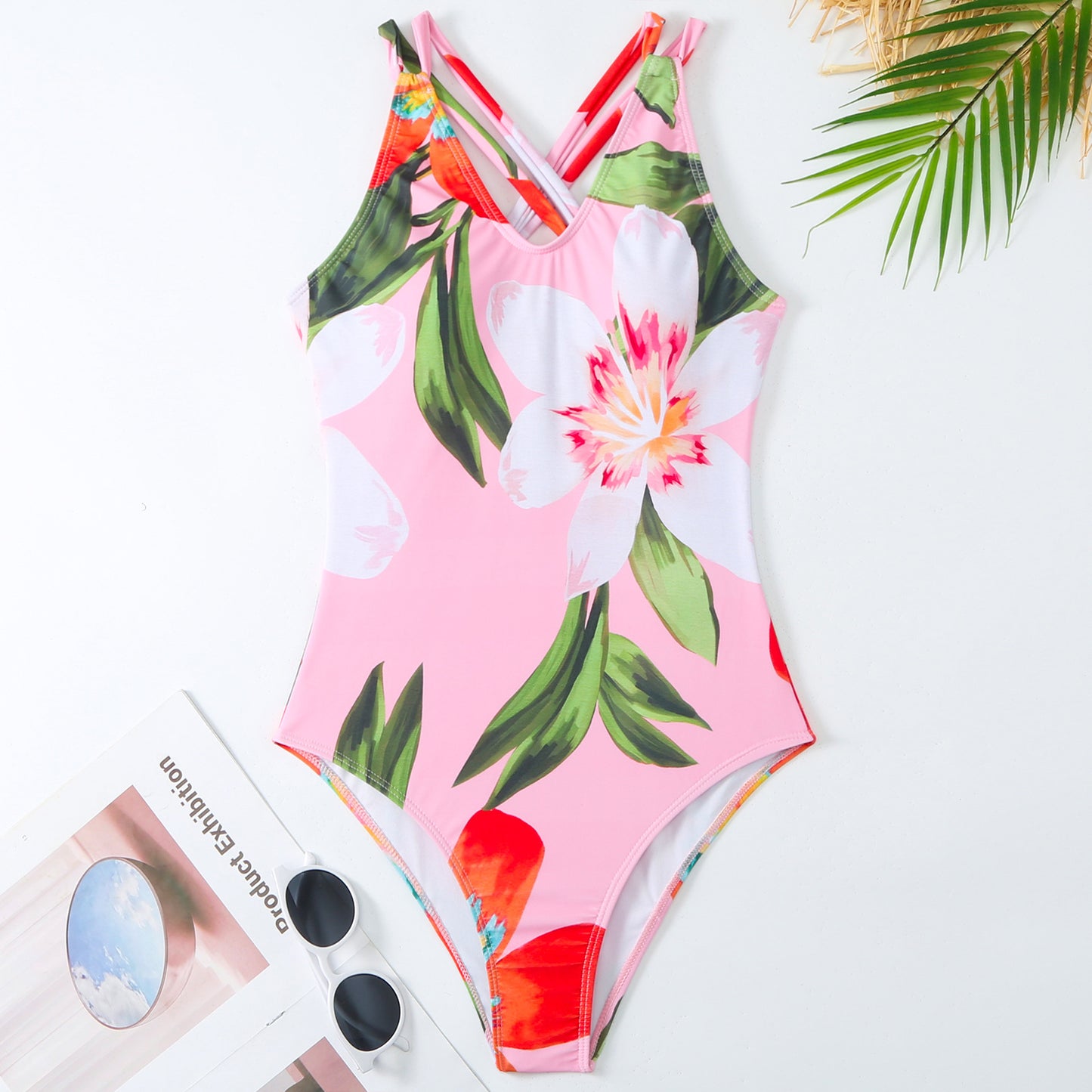 Traje de baño de una pieza de color sólido para mujer, estilo retro francés que cubre el vientre fino para nadar