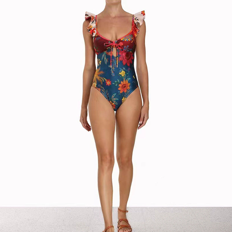 Traje de baño sexy adelgazante para mujer, popular traje de baño con barriga cubierta