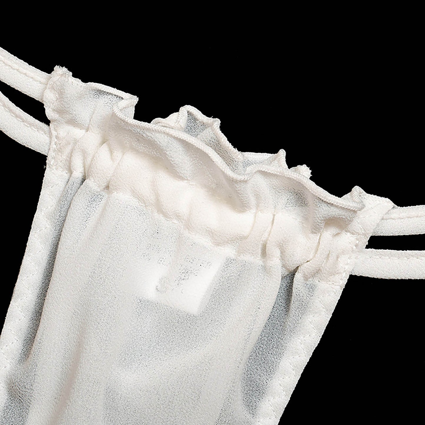 Pure White Strapless Mesh Sexy Split Suit