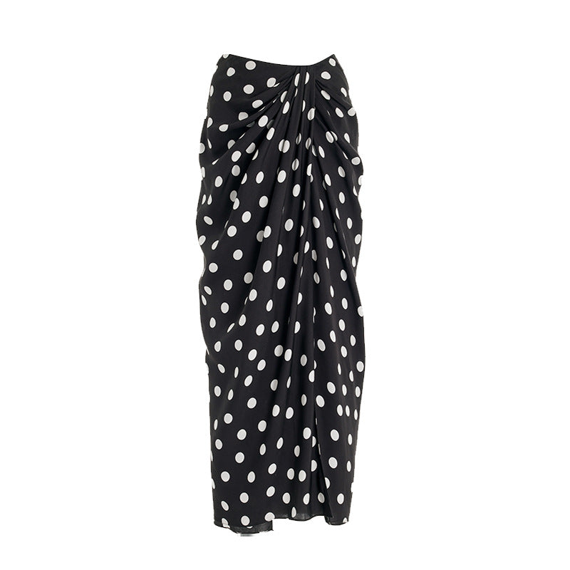 Multicolor Polka-dot long dress