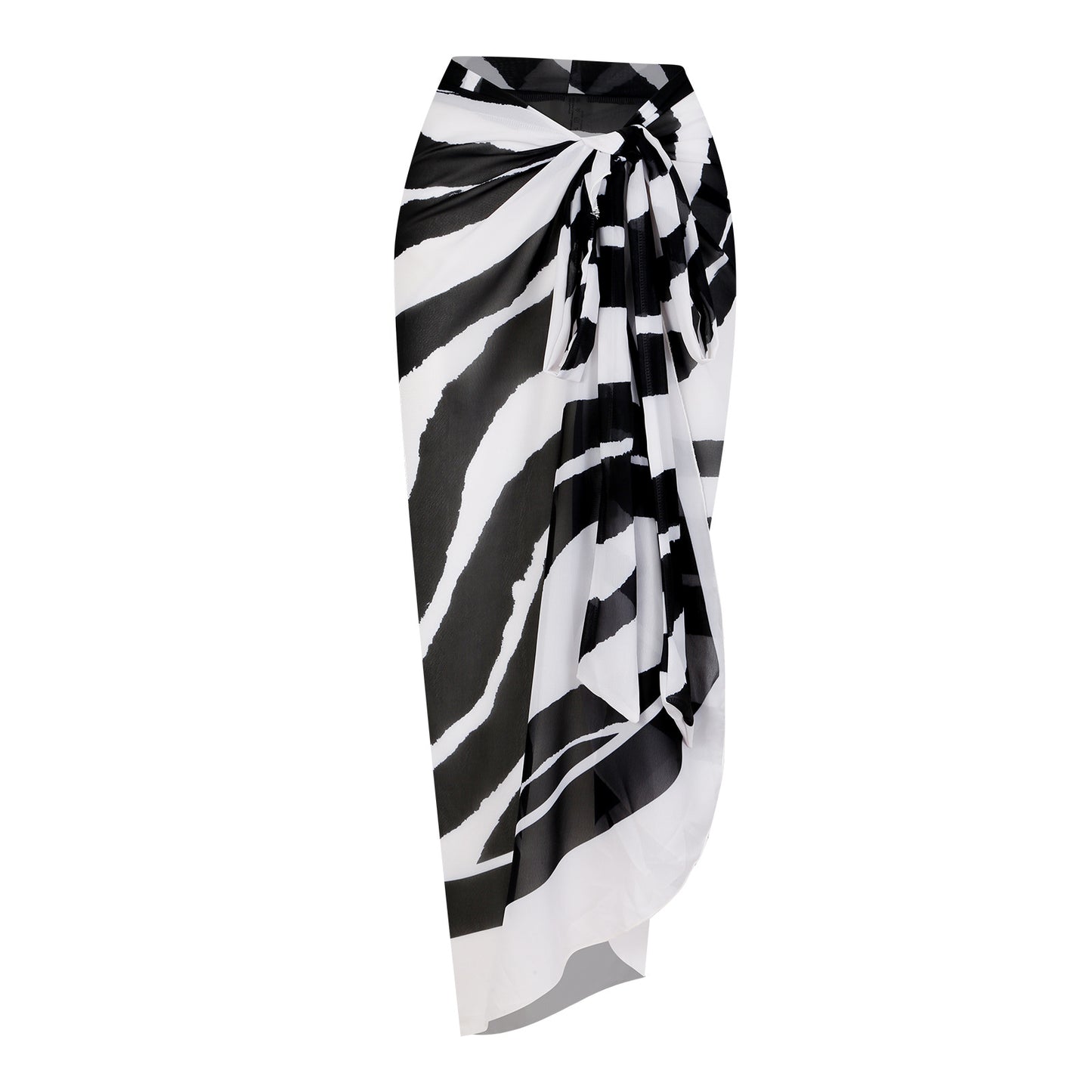 Black and White Stripe Skirt