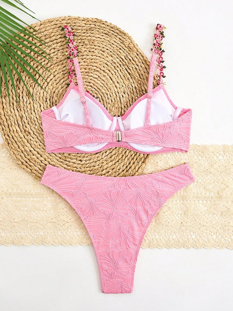Sexy Suspenders Bikini Split Swimsuit Women High Grade Seaside Beach Swimsuit Alina