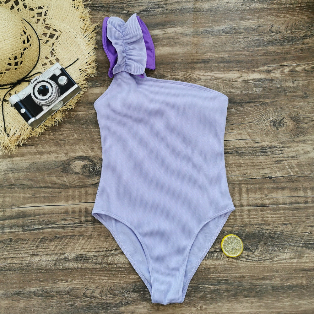 Small Sunken Stripe Purple
