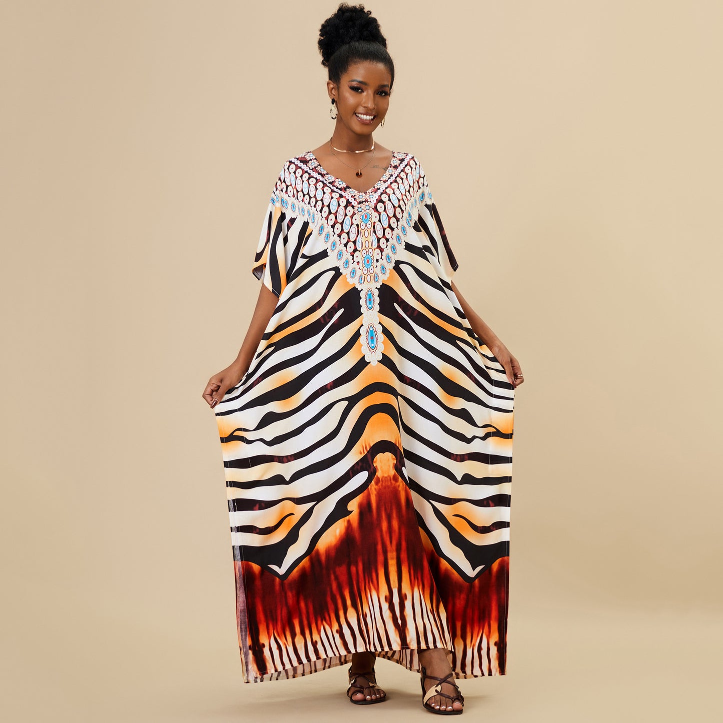 Yellow And White Zebra