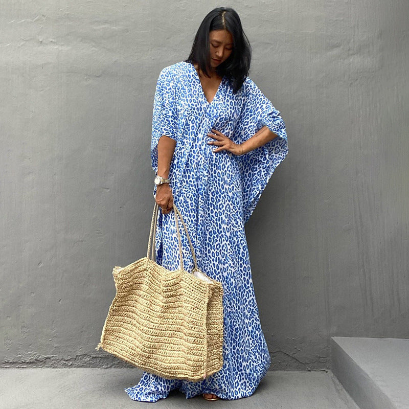 Blue Leopard Dot