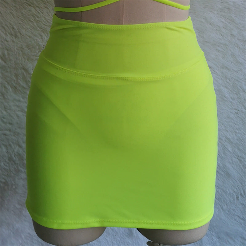 Fluorescent Yellow Skirt
