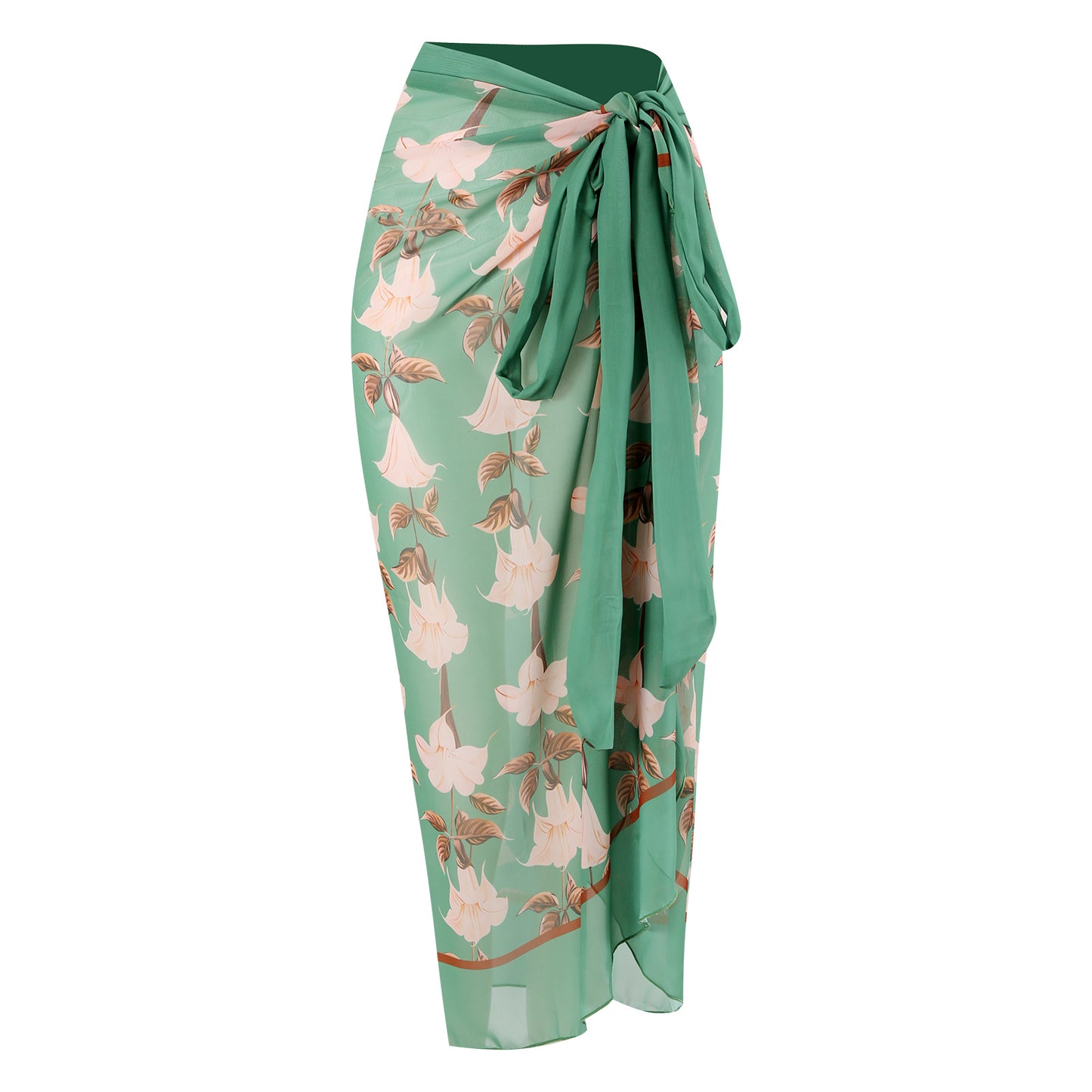 Green Wrap Skirt