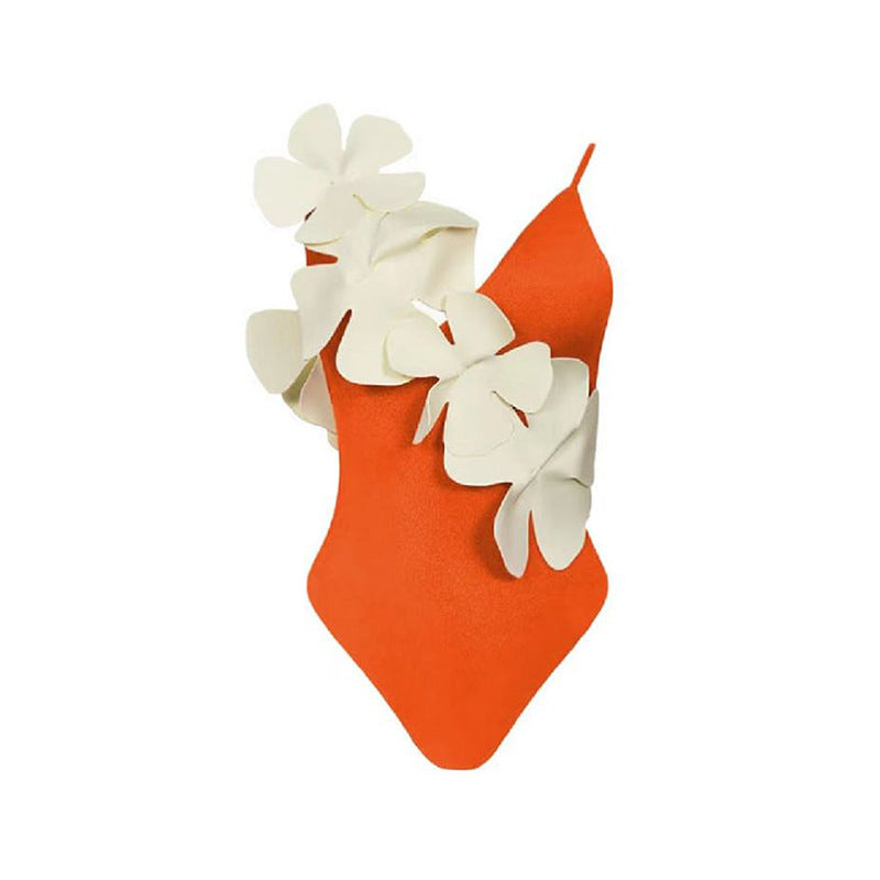Orange One-Piece Swimsuit
