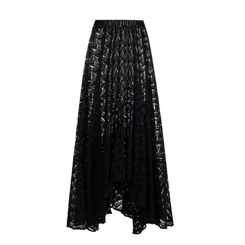 Black round Skirt