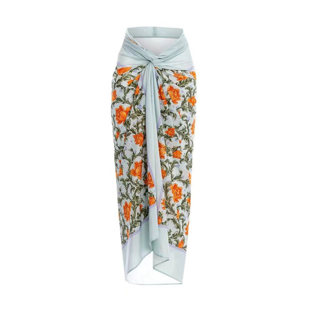 Light Blue Gauze Skirt