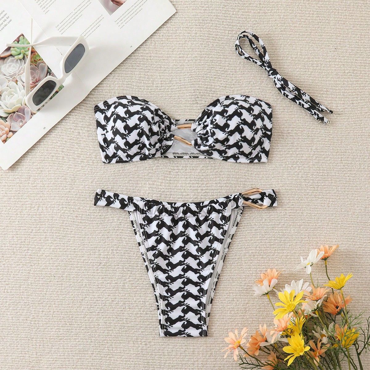 Black White