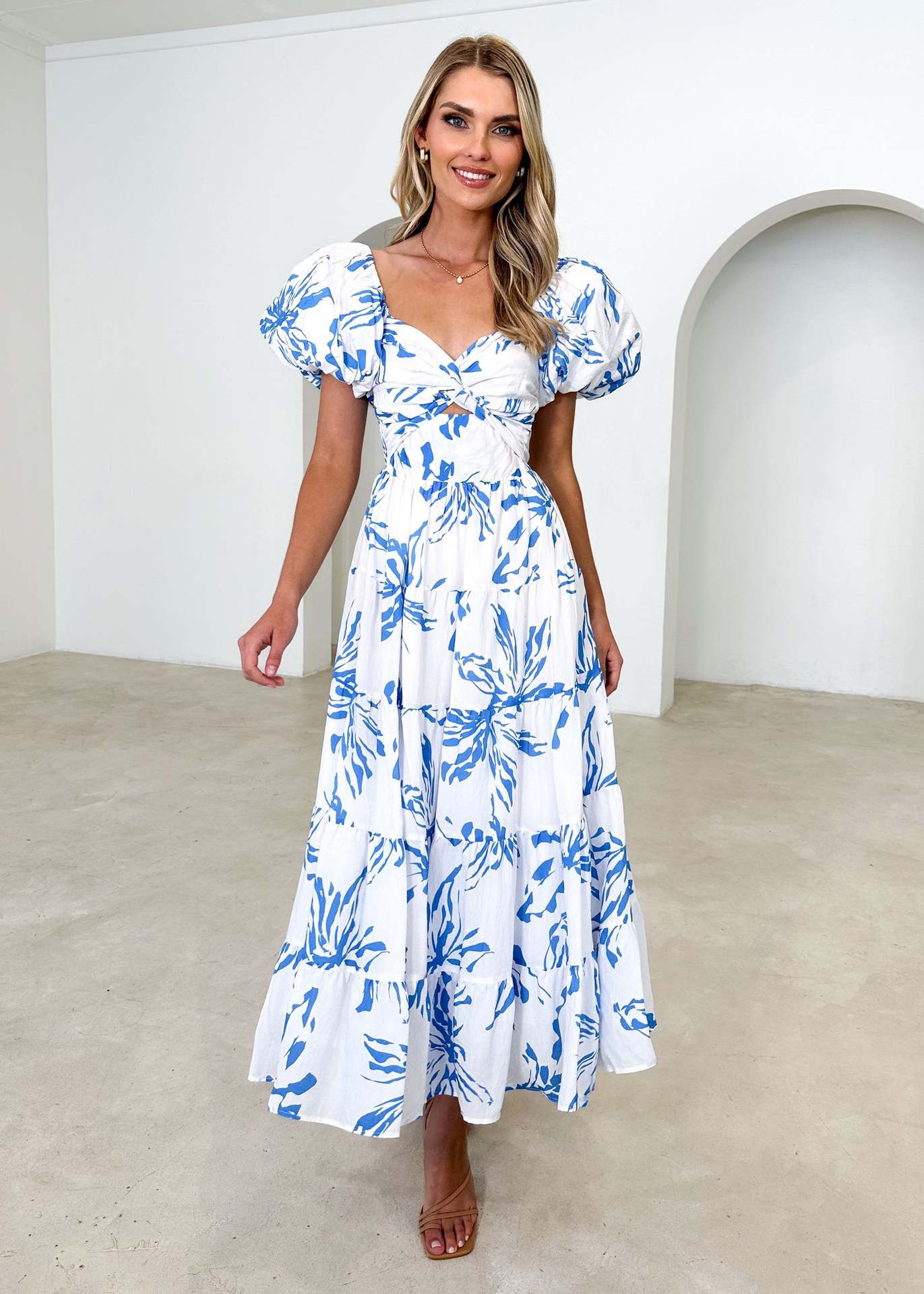 Blue and White Printing